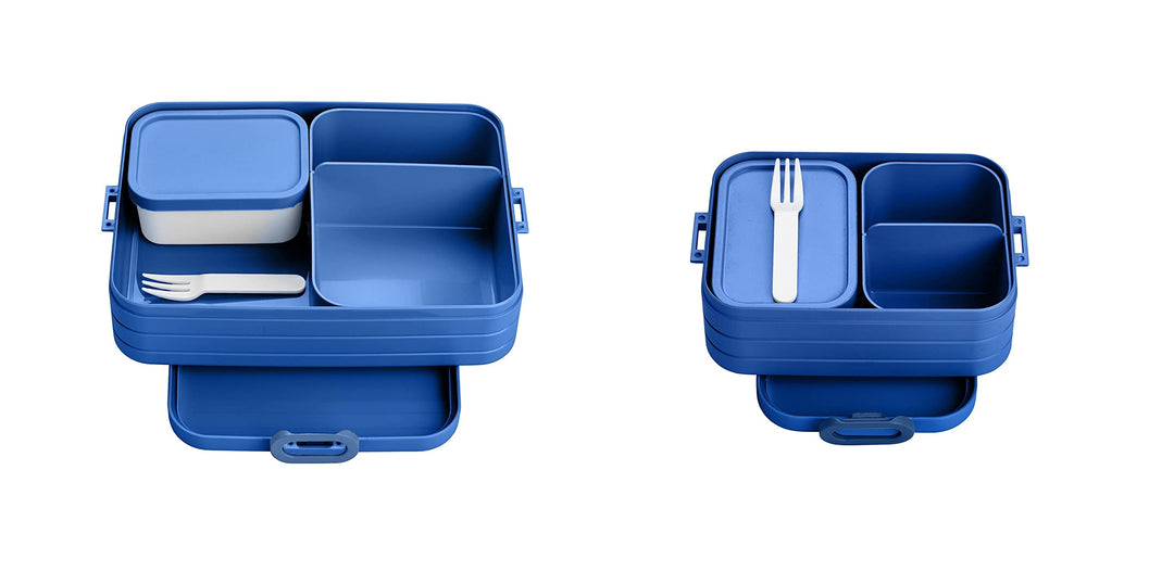 Mepal Brotdose Duo Pack - Midi + Large - Brotdose mit Bento Box - Lunchbox für kleine Snacks & Reste
