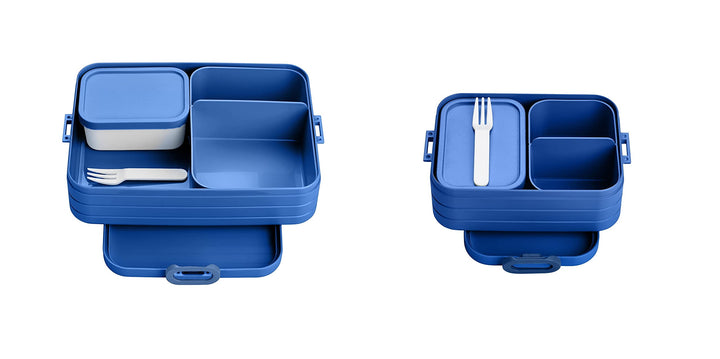 Mepal Brotdose Duo Pack - Midi + Large - Brotdose mit Bento Box - Lunchbox für kleine Snacks & Reste
