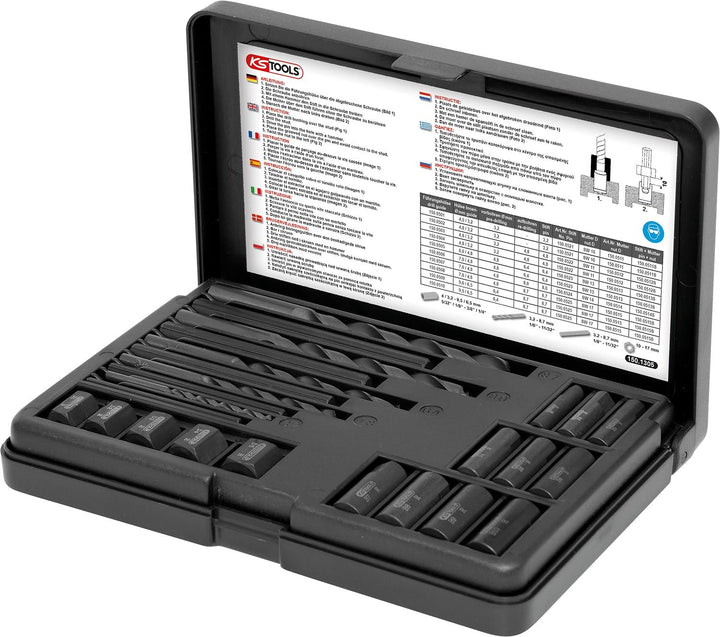 KS Tools 150.1305 Gewindeausdreh-Satz, 25-tlg Single, Single