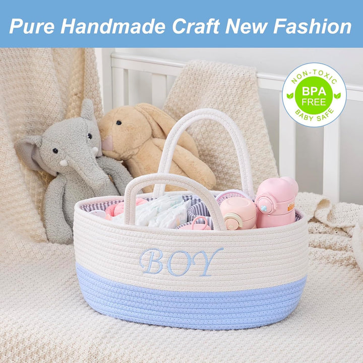 Folding table organizer, baby organizer basket, folding table storage basket, diaper Caddy with door