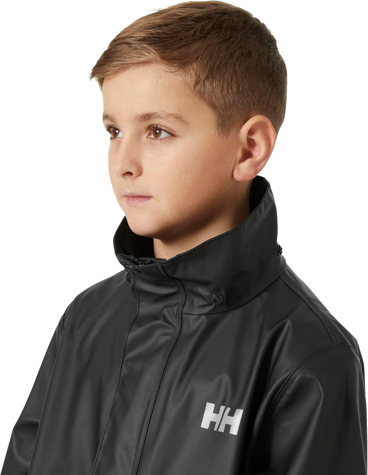 Helly Hansen Junior Unisex Moss Regenjacke 8 Jahre Schwarz, 8 Jahre Schwarz