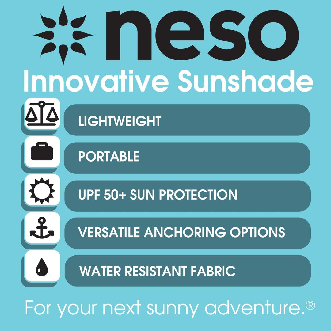 Neso Zelte Grande Beach Zelt, 2,1 m hoch, 2,8 m (9 ft) x 2,8 m (9 ft), Verstärkte Ecken und Kühlfach