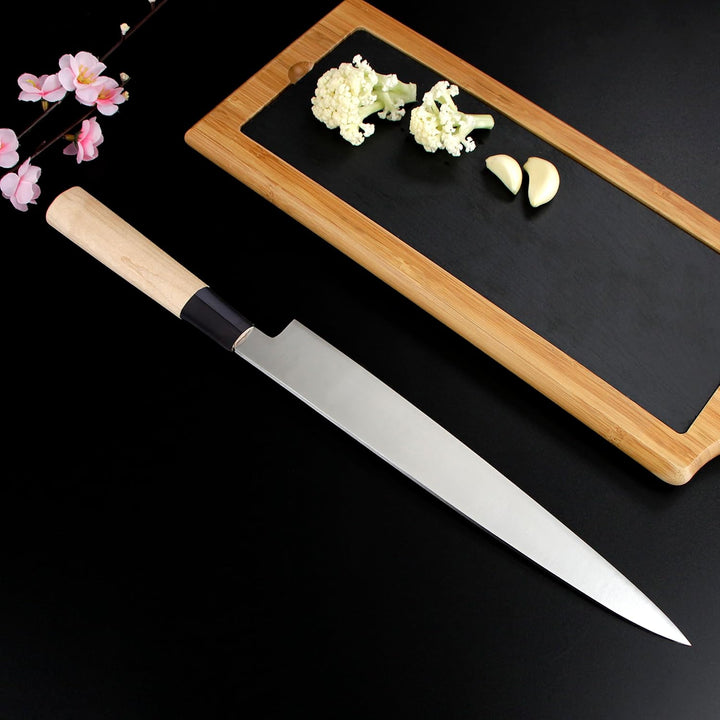 WILDMOK Sashimi-Messer 25,5 cm – Perfektes Yanagiba-Messer zum Schneiden von Sushi, Filetieren und Z