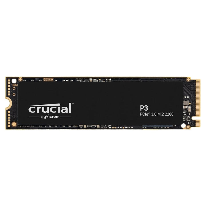 Crucial P3 500GB M.2 PCIe Gen3 NVMe Interne SSD, Bis zu 3500MB/s - CT500P3SSD8, Festkörper-Laufwerk,