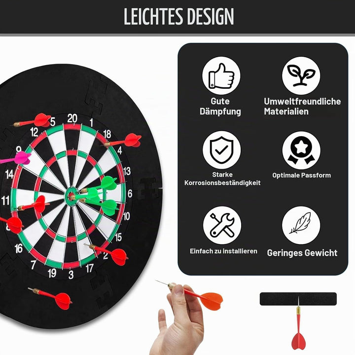 5 Pcs Spleissen Dart Surround Wandschutz, Haltbares Eva Dartboard Surround Innendurchmesser 45cm, Au