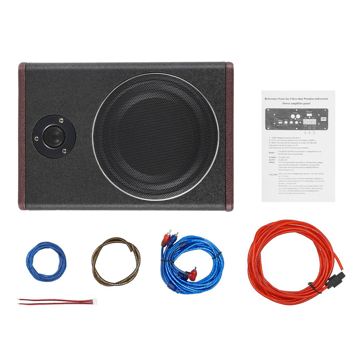 Aktivsubwoofer Untersitz & 8" Auto Subwoofer Bass, 600W Aktiv Untersitz Subwoofer | Dualmodus | Soun
