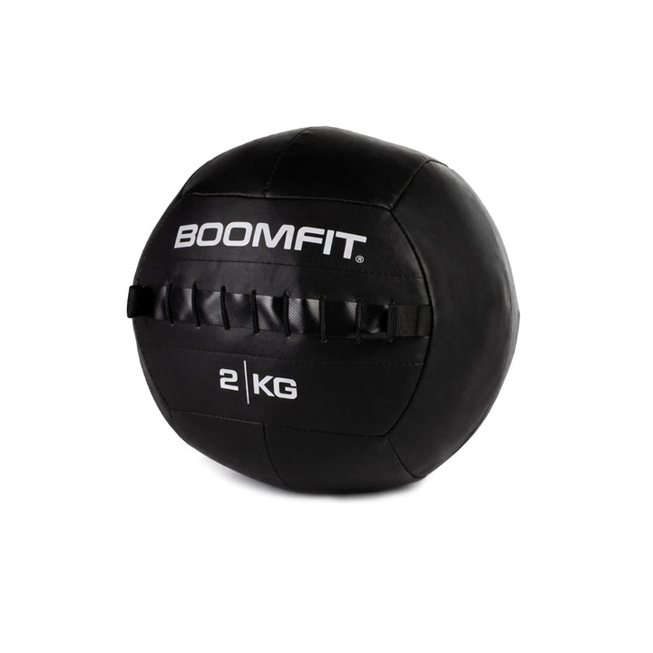 BOOMFIT Unisex-Erwachsene Wall Ball 2Kg Wandball, Black, One Size