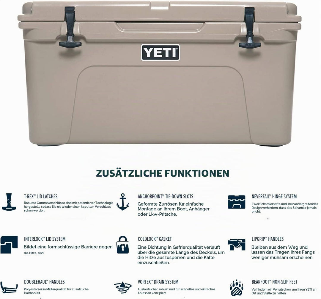 YETI Tundra Hardcooler, 65 Tan, Tan