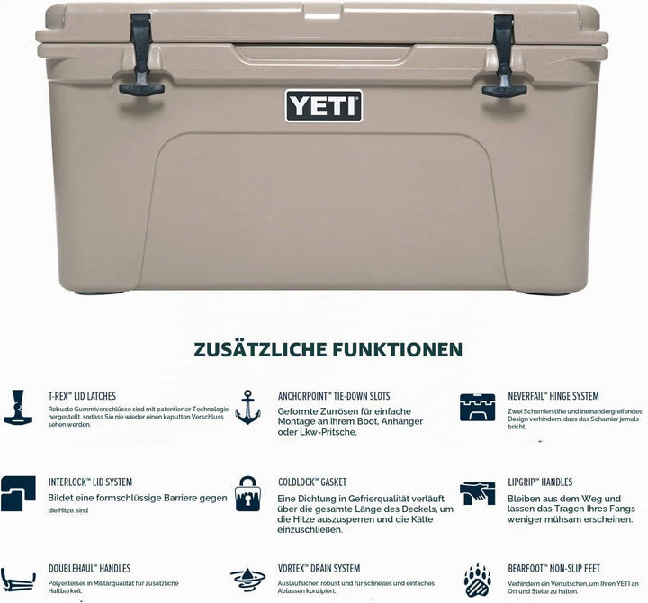 YETI Tundra Hardcooler, 65 Tan, Tan