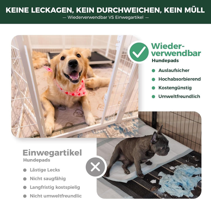 fxw Waschbare Pinkelpads für Hunde,Welpenpads mit Superabsorber,speziell für fxw Rollick/Homeplus 60