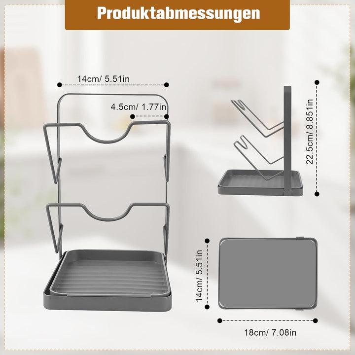 Topfdeckelhalter Küchen Organizer, Deckelhalter & Tellerständer, Organizer Küche für Topfdeckel, Sch
