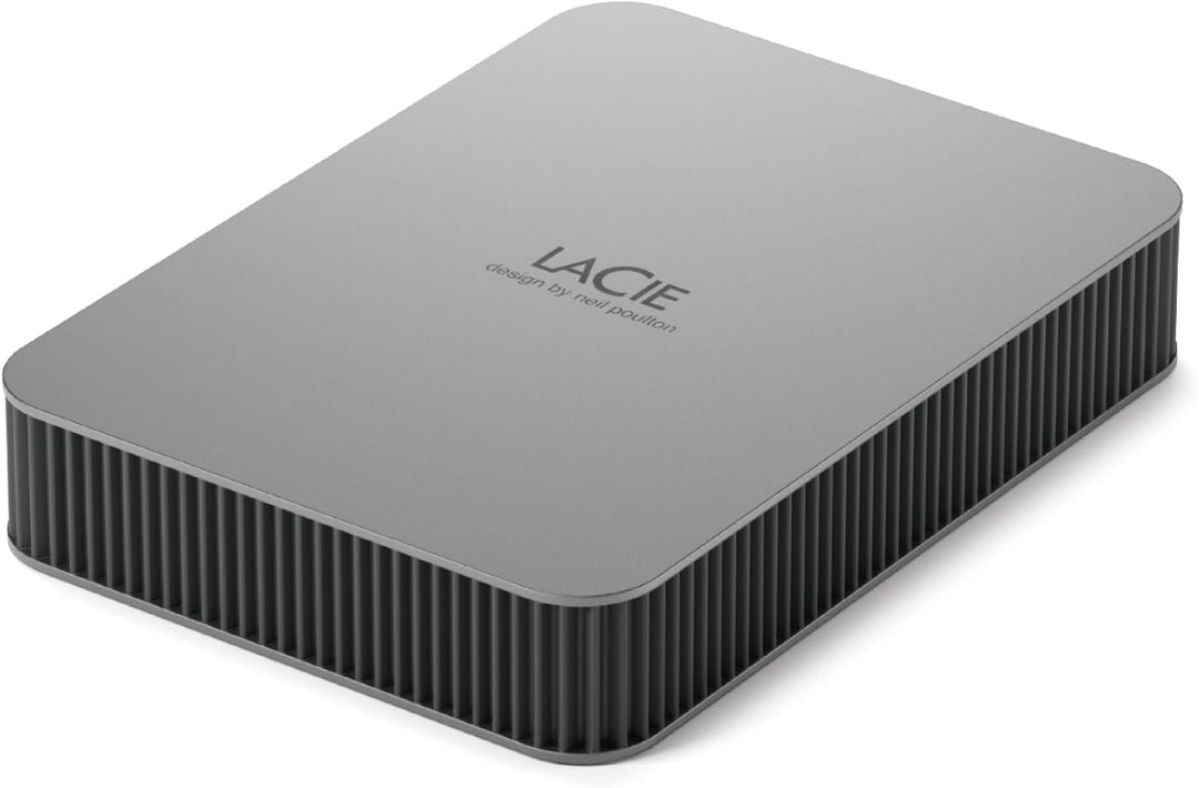 LaCie MOBILE DRIVE Secure 4TB tragbare externe Festplatte, 2.5 Zoll, Mac & PC, space grey, inkl. 2 J
