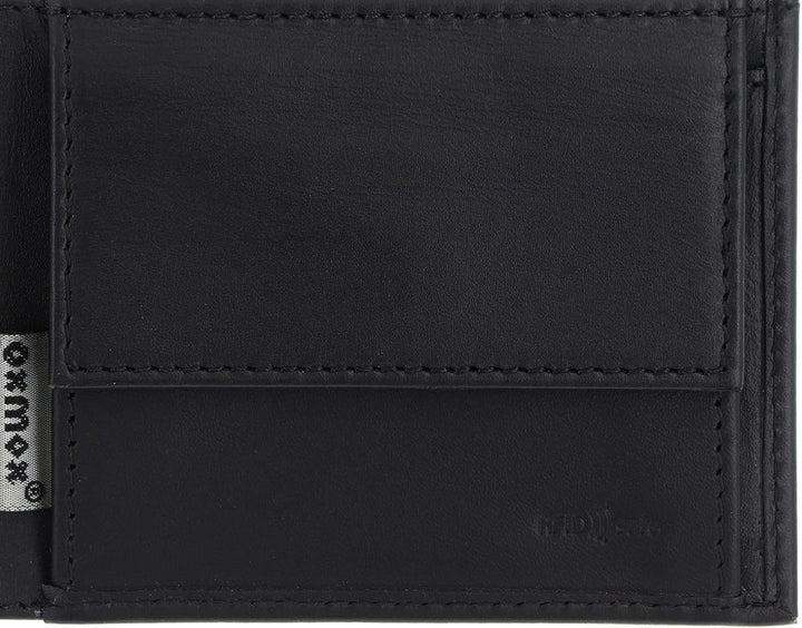 oxmox Leather Geldbörse RFID Schutz Leder 10.5 cm