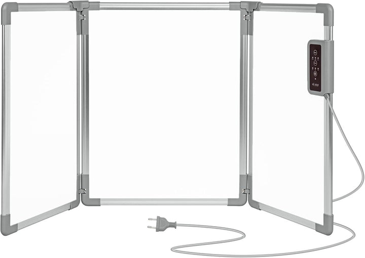 Mi-Heat Faltbares Aluminium Heizpaneel 53x108cm Infrarot Schreibtischheizung 350W bis 80°C Heizwand