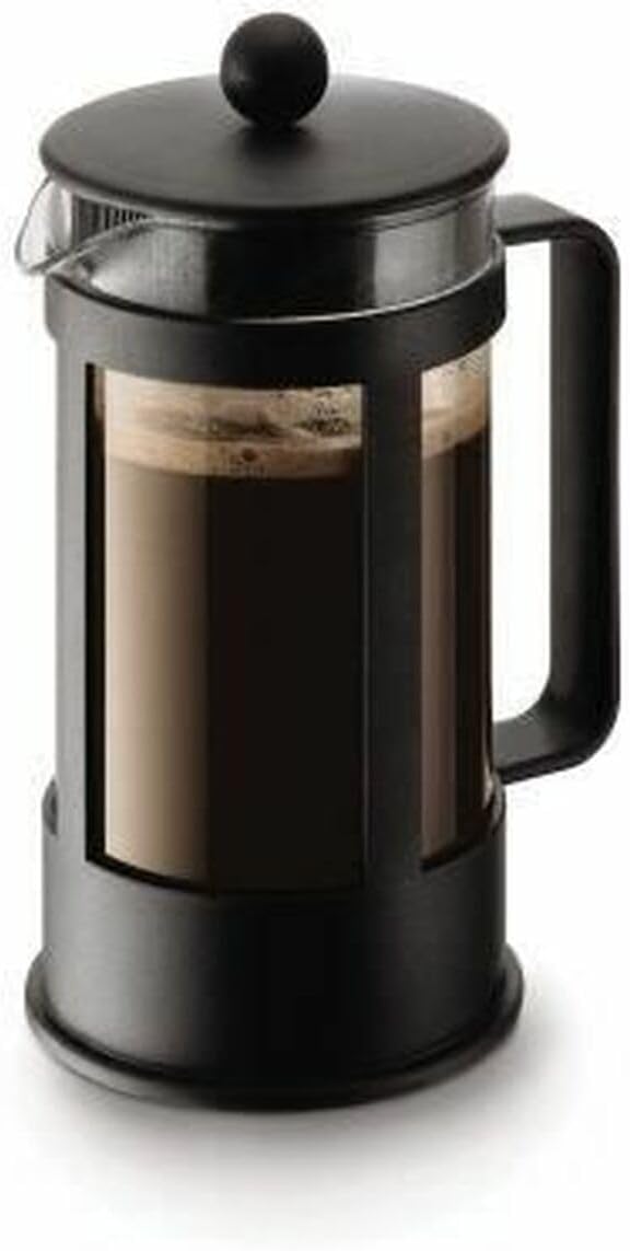 Bodum KENYA Kaffeebereiter (French Press System, Spülmaschinengeeignet, 1,0 liters) schwarz Schwarz