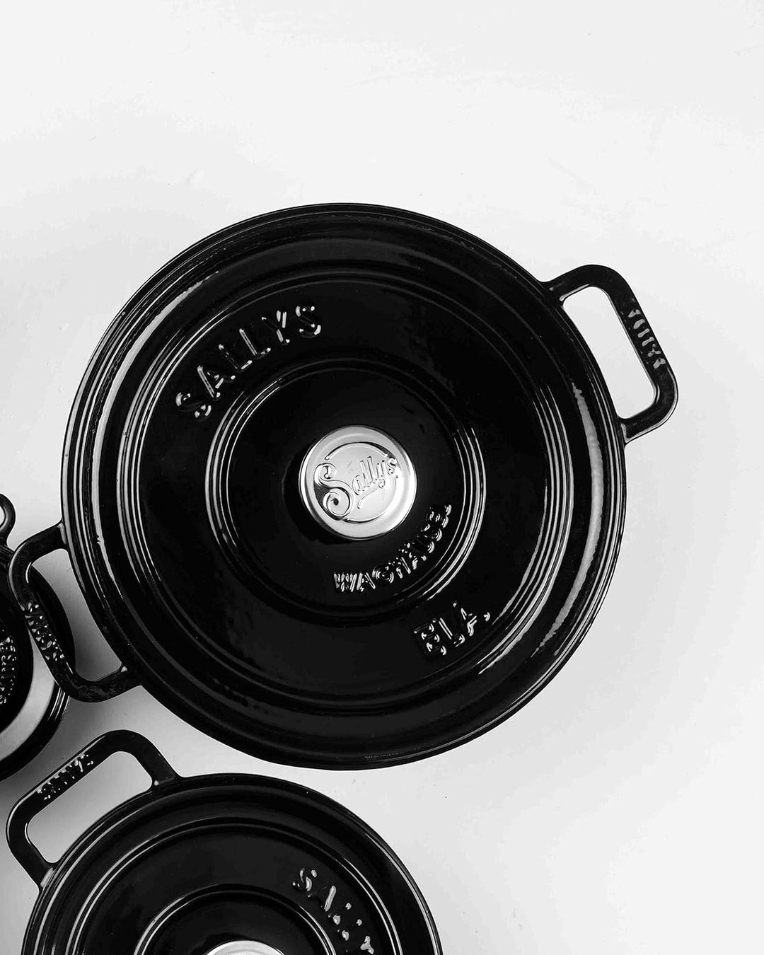 Sallys 'Ela' Deluxe Gusseisentopf/Gusseisenpfanne - Robustes und Hochwertiger Bräter für Perfektes G