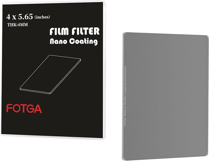 Hersmay Nano 4x5.65 ND4 Filter, Optisches Glas ND0.6 (2 Stops) Mehrschichtige Beschichtungen MC Cine