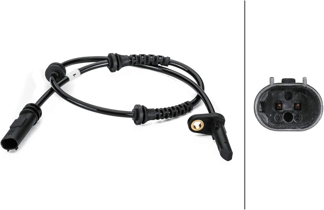 HELLA 6PT 014 495-101 Sensor, Abgastemperatur - 2-polig - geschraubt - Kabel: 540mm