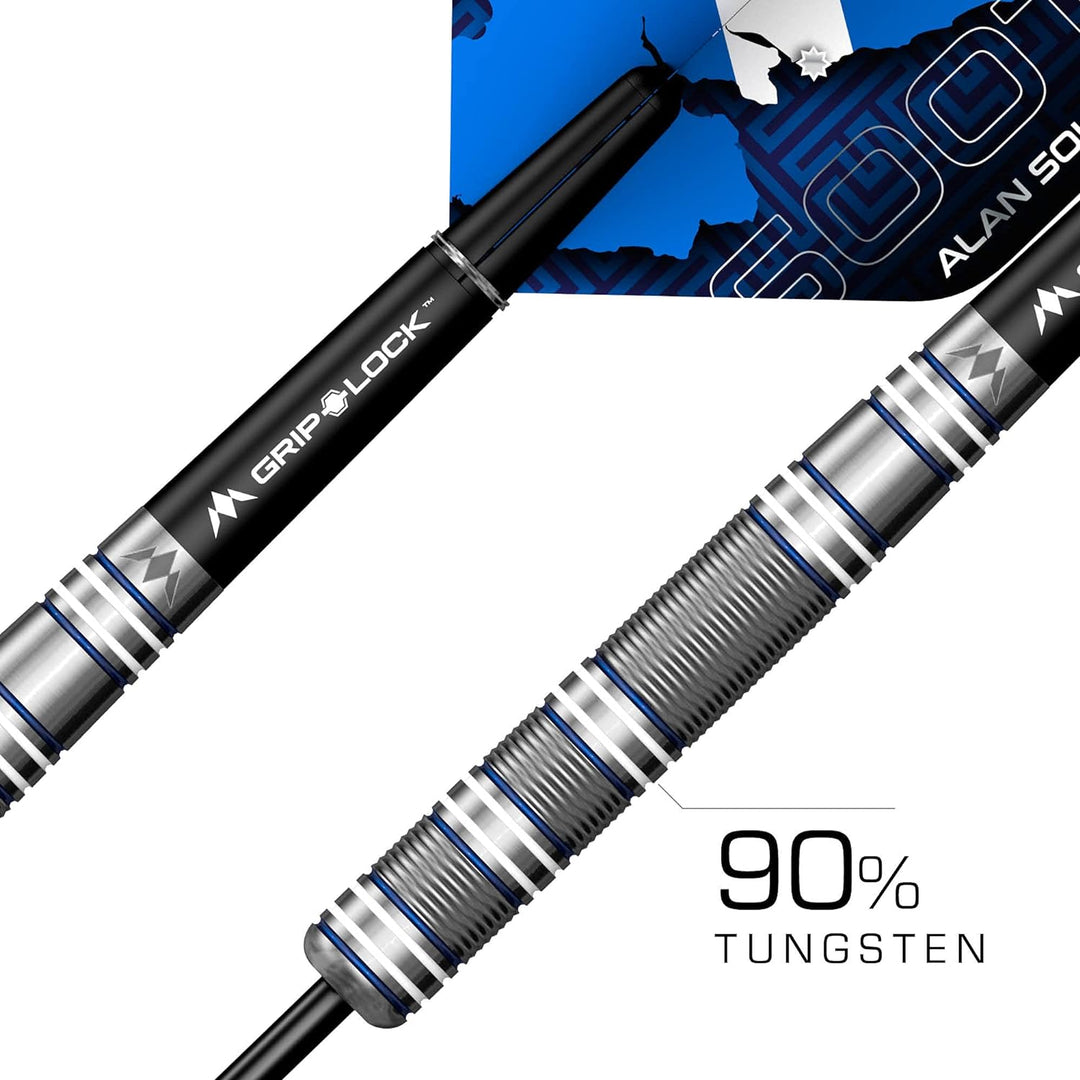 Mission Alan Soutar Blue & White 90% - Steeldarts 26 Gramm