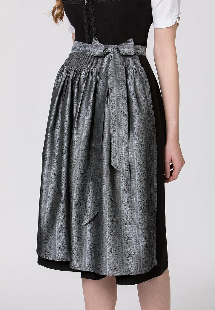 Stockerpoint Damen Schürze Corinna Dirndlschürze, grau, Regular