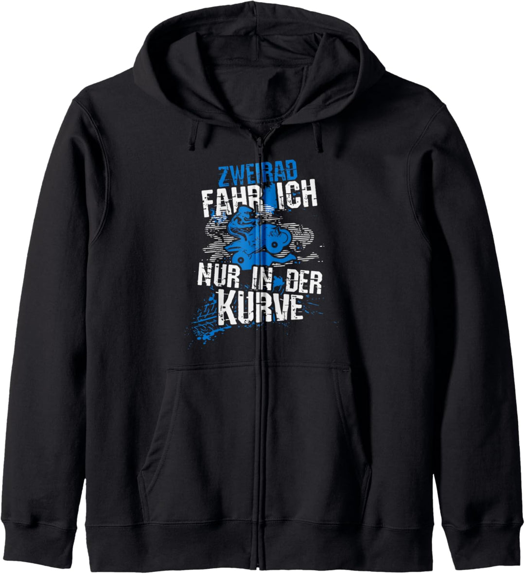 Zweirad fahr ich nur in der Kurve, Quad ATV Motiv, Lustiges Kapuzenjacke