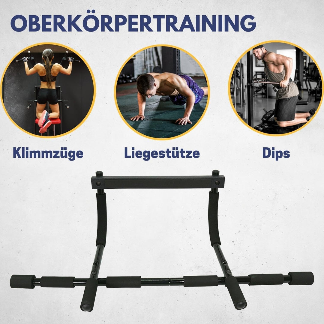 Best Sporting 4 in 1 Multifunktions Tür-Reck I Klimmzugstange mit Softgrip I Belastbar bis 100 kg I