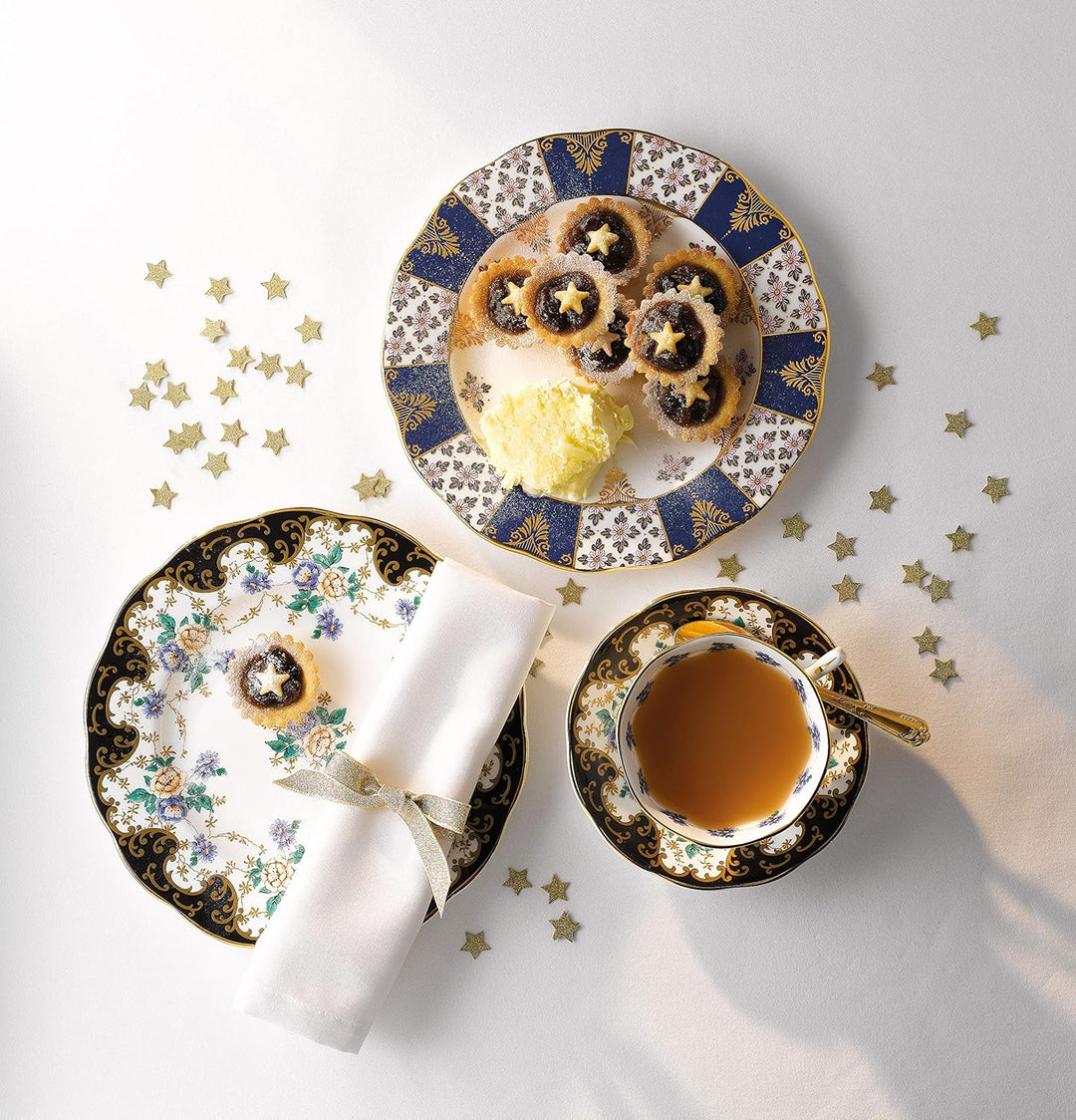 Royal Albert 100 Year Collection 1910 Tee-Set, 3-teilig, 20,3 cm, Duchess Herzogin Teetasse, Unterta