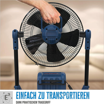 Güde Akku Ventilator V 18-201-05 (18 V oder 230 V, Windgeschwindigkeit max. 360 m/min. in 3 Stufen e