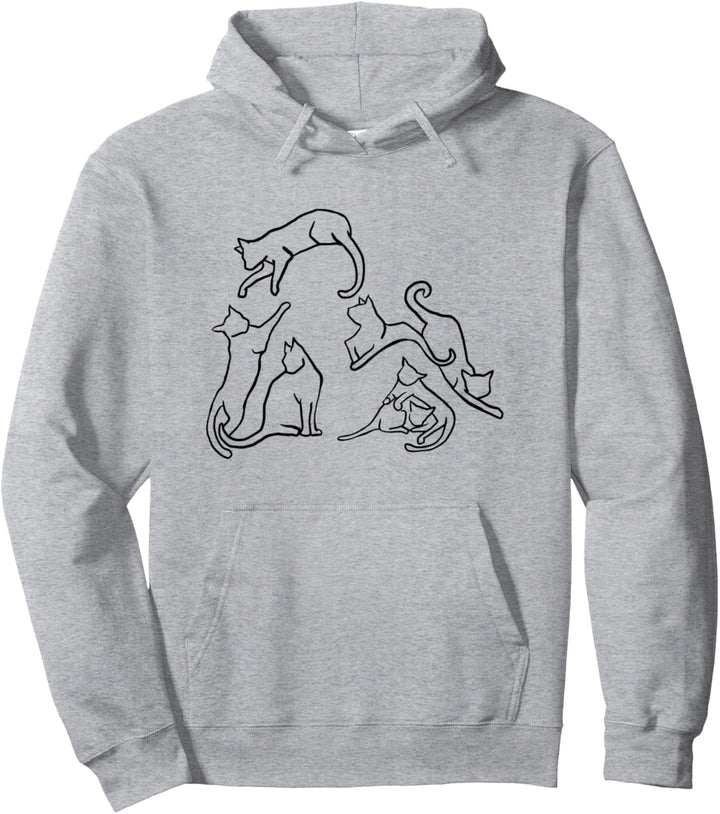 Lustige Katze Pinup Modell Mädchen für Beste Mama Papa Pullover Hoodie