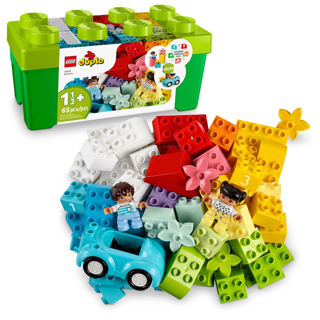 LEGO DUPLO Klassische Brick Box 10913 erstes Set mit Aufbewahrungsbox, tolles Lernspielzeug für Klei