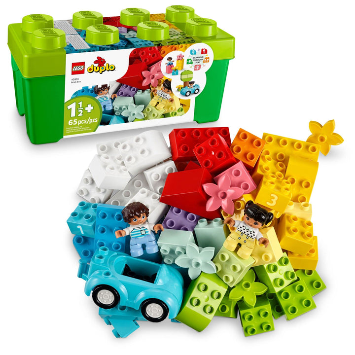 LEGO DUPLO Klassische Brick Box 10913 erstes Set mit Aufbewahrungsbox, tolles Lernspielzeug für Klei