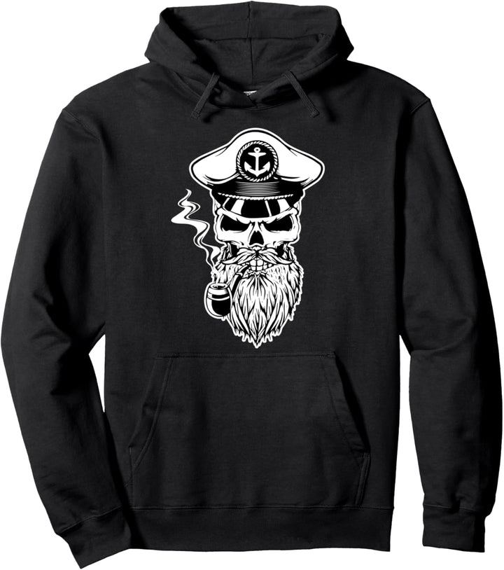 Kapitän Totenkopf Bart Segler Navigator Boot Pullover Hoodie