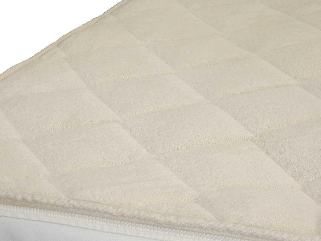 Frottee Wasserbettbezug Auflage Bezug Baumwolle für Wasserbett Rundumbezug (100 x 200 cm), 100 x 200