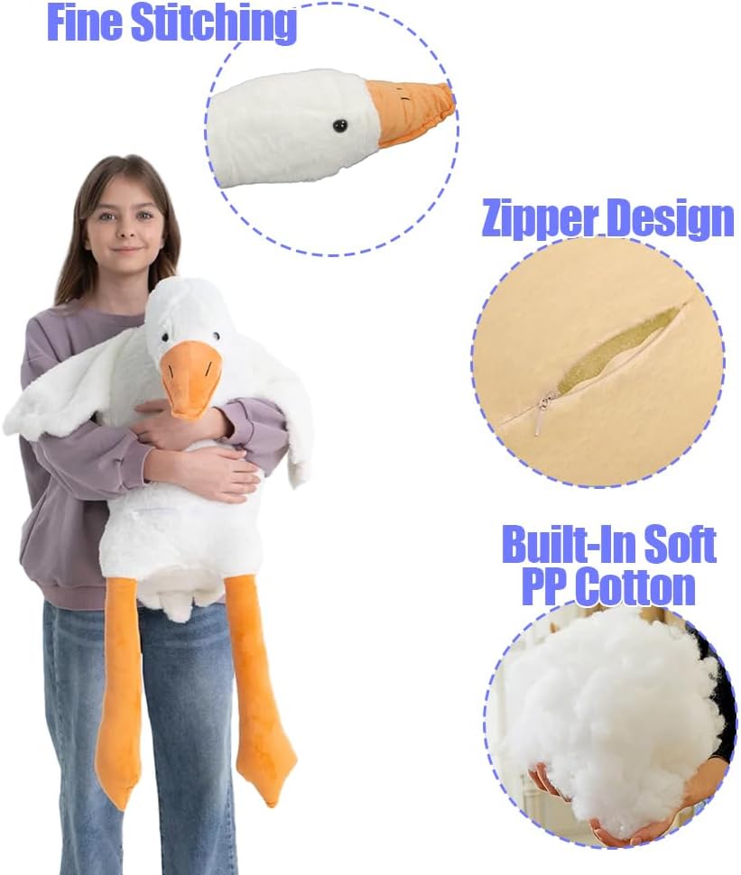 Schwan Stofftier, Gans Plüsch Stuffed Toy Riesige Plüschtiere Ente Puppe Weiches Kuscheltier Schlafk