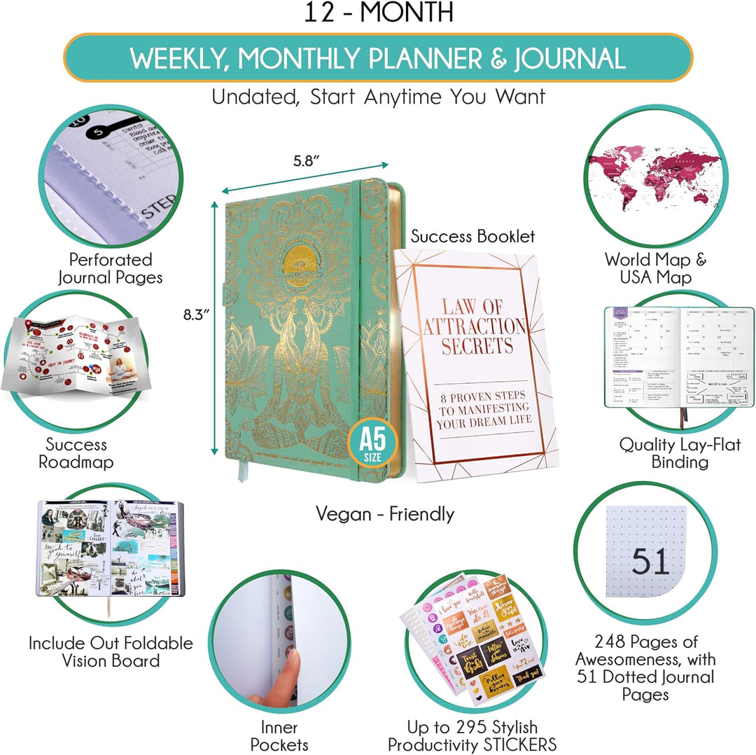 Law of Attraction Life & Goal Planner – A 12 Monate Journey Creating Your Dream Life – Persönliches