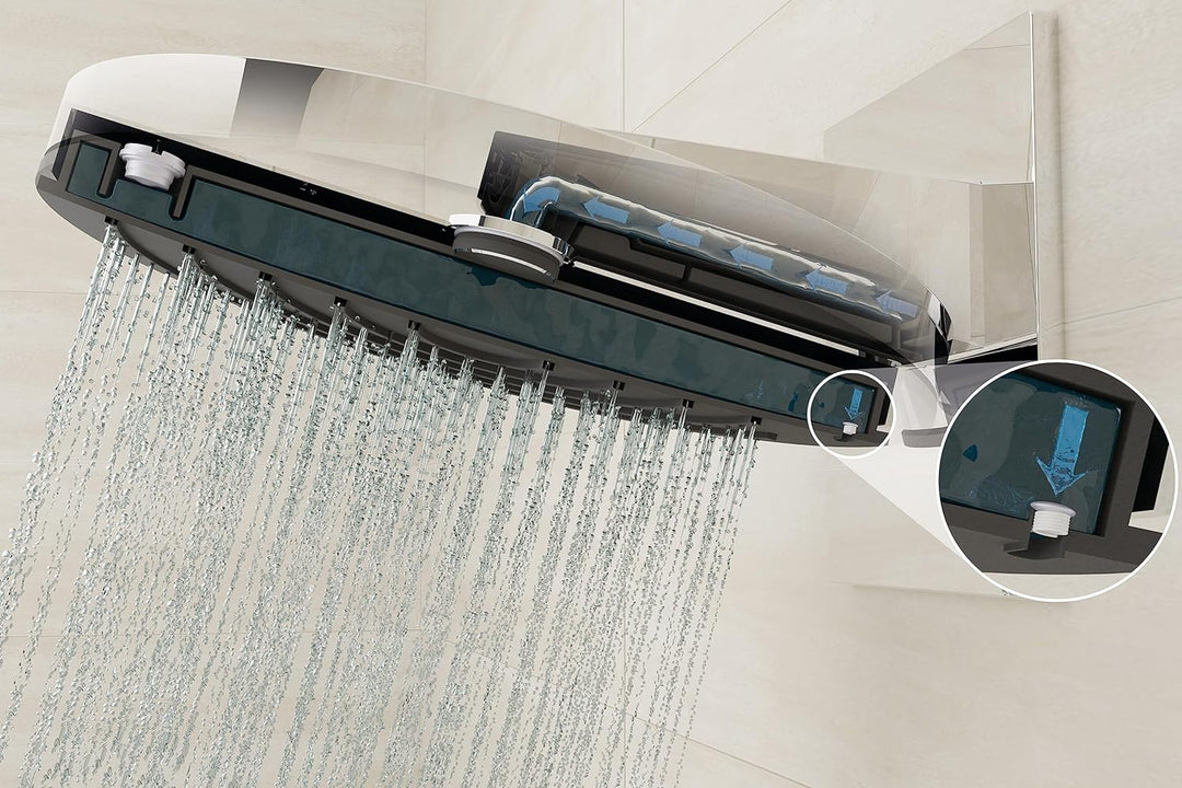 hansgrohe wassersparende Kopfbrause Pulsify S, Sparduschkopf (EcoSmart), Brausekopf 260mm, Duschkopf