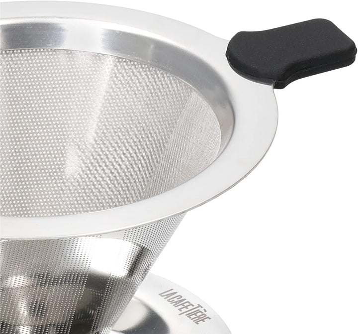 La Cafetière Filterloser Kaffee-Tropfer für Kaffee, Silber