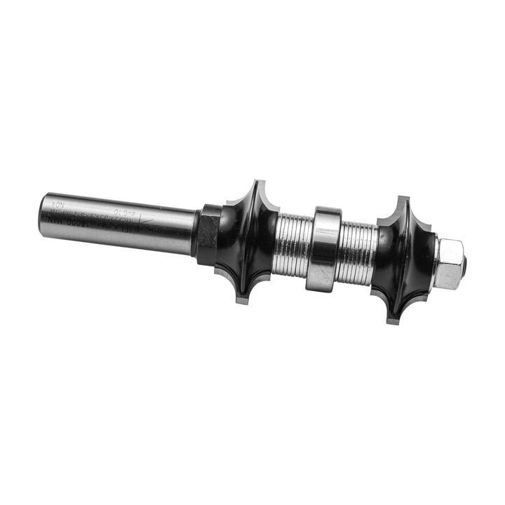 ENT 14840 Doppelseitiger Abrundfräser HW, Schaft (S) 12 mm, Durchmesser (D) 34,9 mm, R1 6,35 mm, R2