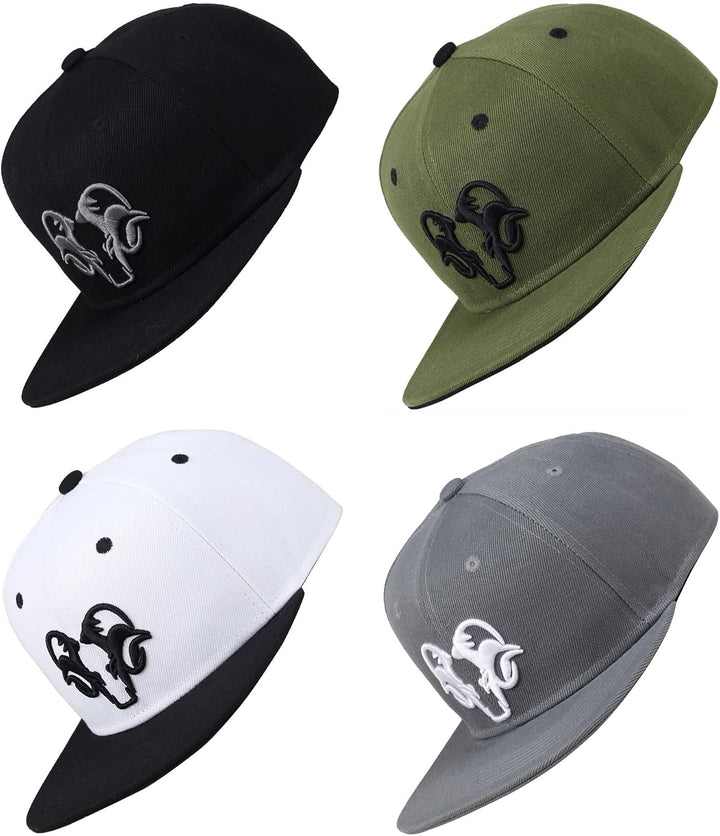 Bexxwell Snapback Cap Grün mit 3D-Stickerei in Schwarz (optimale Passform, Kappe, Green, Black, 3D-E