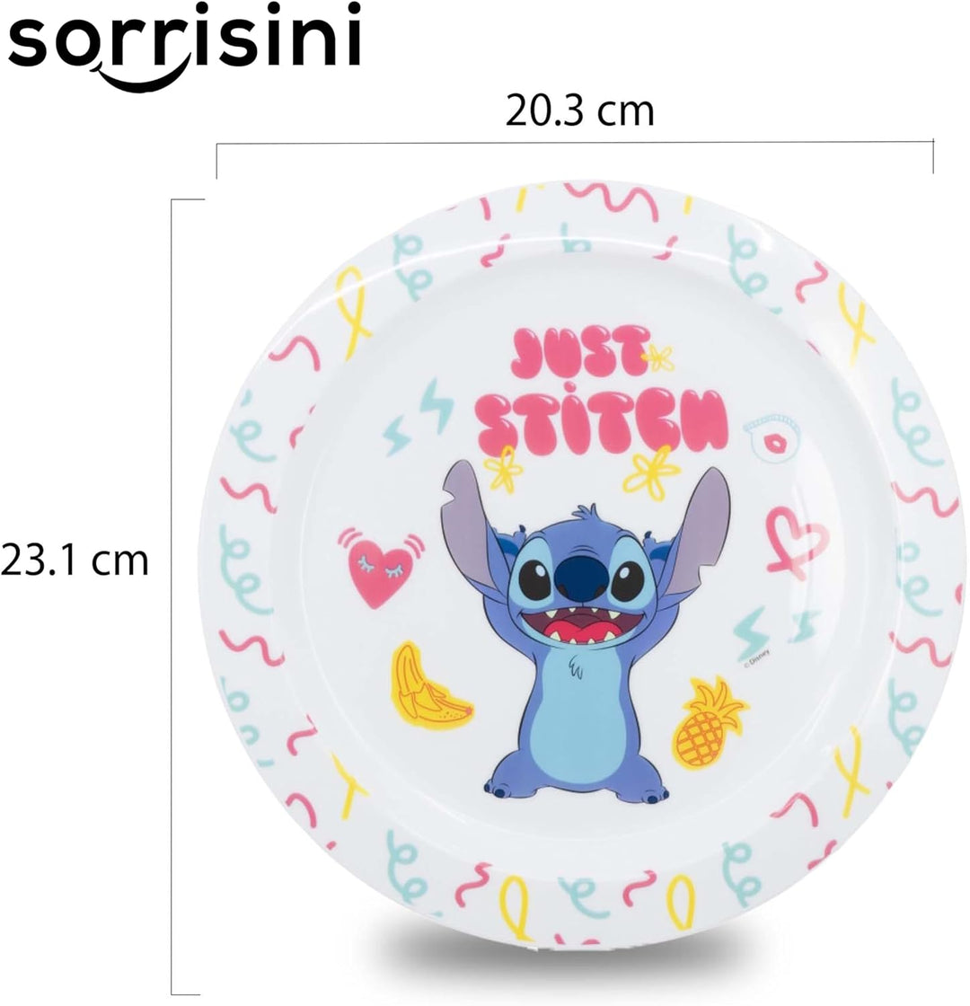 Kindergeschirr Lilo, Mehrwegteller, Kindergartenteller, Scoula, Teller, Besteck aus Edelstahl, Set P