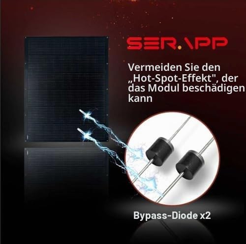 SAT-100-F8ME 200W Dünnes Flexibles Solarpanel Set, 2×100W, IP68 | Monokristalline 16,4V Module in ma