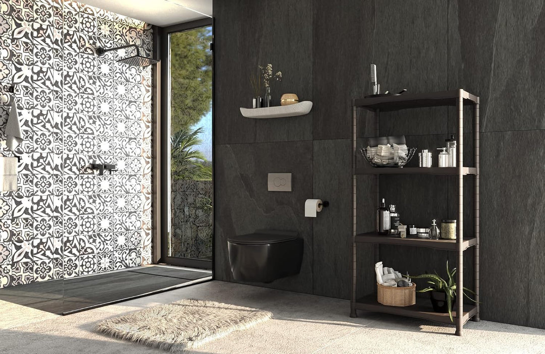 Tayg Regal-Set, Kunststoff, 744, 700 x 400 x 1366 mm, Schwarz