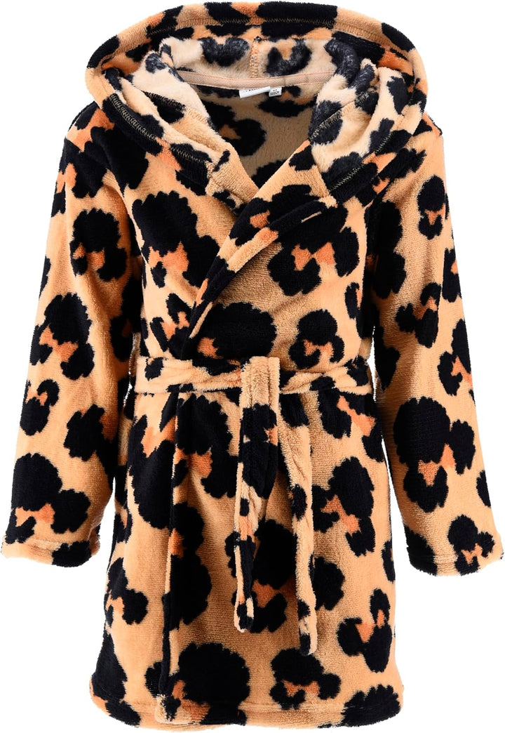 Disney Minnie Mouse Bademantel für Mädchen, 100% Coral Fleece, mit Kapuze und Ohren, Grösse 98 bis 1