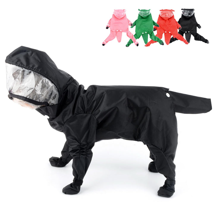 Zunea Wasserdichter Hunderegenmantel mit Kapuze für kleine Hunde Welpen Regenponcho Overall mit Rege