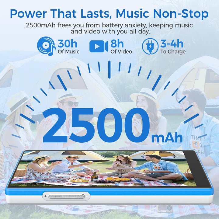 MP3 Player Spotify mit Bluetooth & WLAN, AGXOV 5 Zoll Touchscreen MP4 Musik Player mit Integriertem