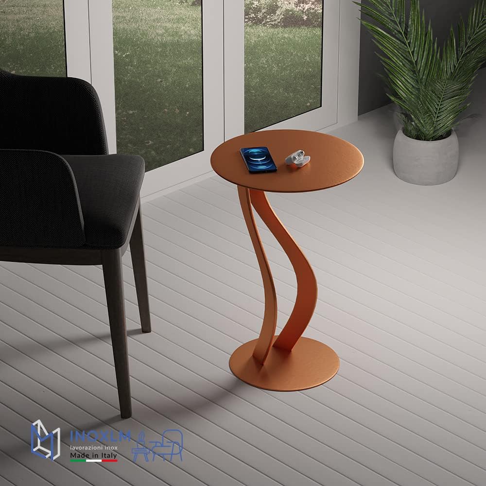 INOXLM Couchtisch Narciso | Couchtisch | Couchtisch | Niedriger Design | Couchtisch für Wohnzimmer |