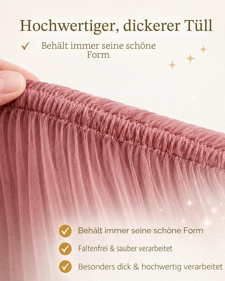 Baby Fancyroom Hausbett Himmel Betthimmel Altrosa für Kinderbett Kinderzimmer Baldachin Bettvorhang