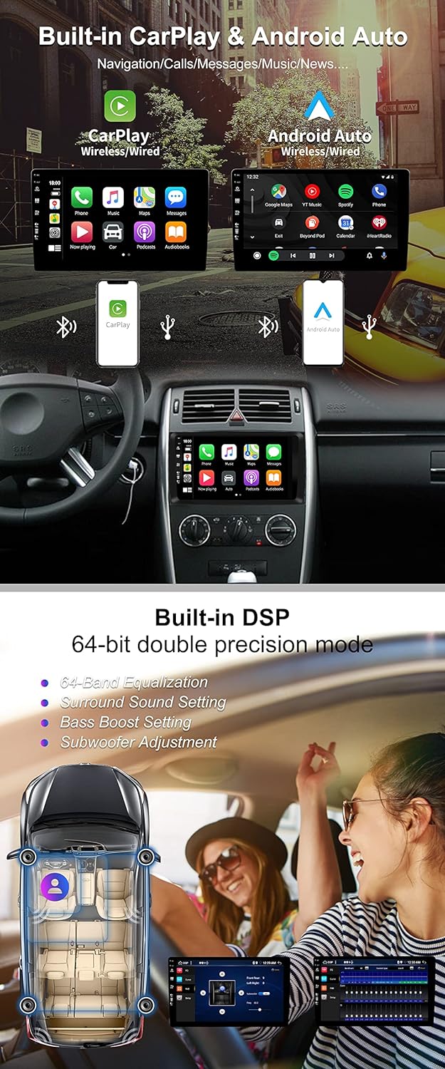 SXAUTO Android 12 - [6G+128G] - IPS Autoradio Passt für Benz W169 W245 B160 B170 B180 B200 W639 Vito