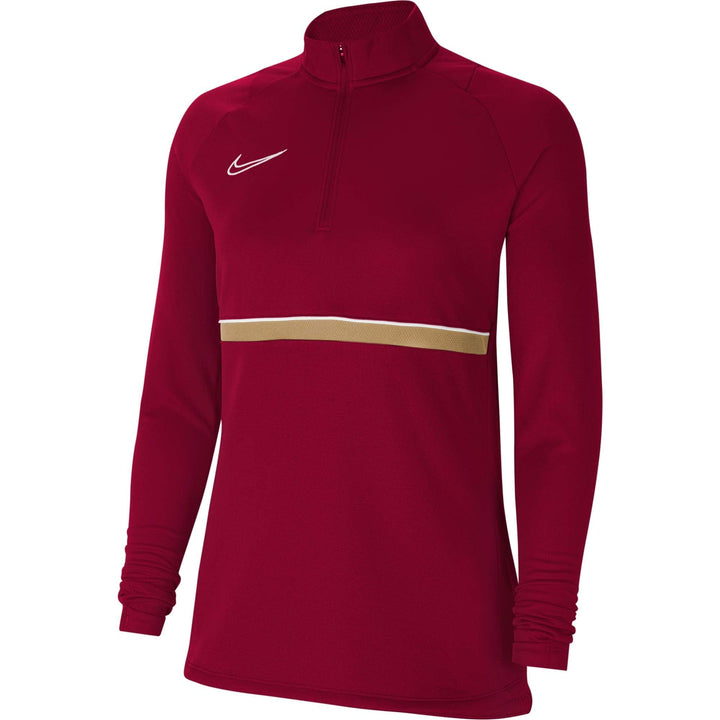 NIKE Damen Dri-fit Academy 21 Trainings-Sweatshirt XL Team Red/White/Jersey Gold/White, XL Team Red/