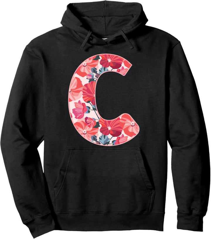 Buchstabe C Alphabet Vorname Konsonant Blume Garten Geschenk Pullover Hoodie